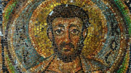 Mosaïque byzantine du VIe siècle chypriote représentant Saint-Marc
 (Jan HENNOP / AFP)