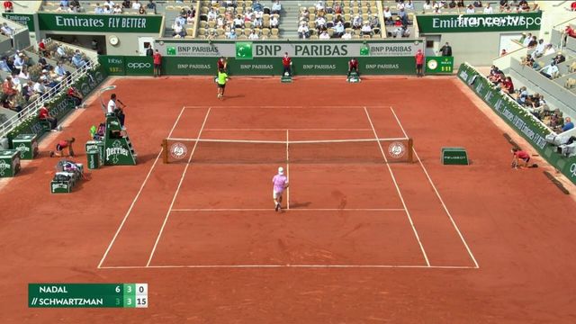 1/4 de finale : le point de dingue de Schwartzman face à Nadal