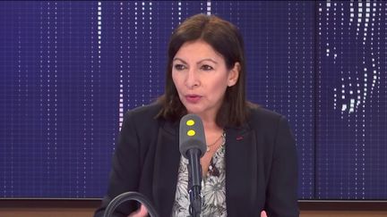 Anne Hidalgo, maire de Paris et candidate aux élections municipales, était l'invitée de franceinfo. (FRANCEINFO / RADIO FRANCE)