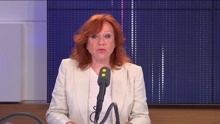 La comédienne Eva Darlan, invitée de franceinfo mardi 3 septembre 2019.&nbsp; (FRANCEINFO / RADIOFRANCE)