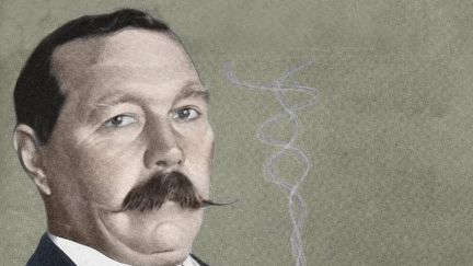 Portrait de Sir Arthur Conan Doyle (1859-1930), écrivain anglais, créateur du personnage de "Sherlock Holmes". (LEEMAGE / AFP)