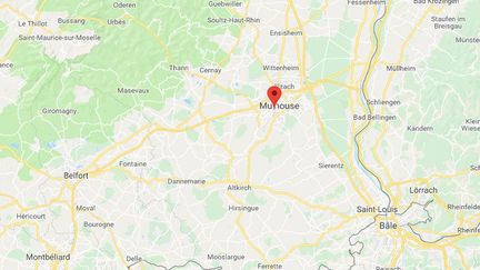 Un policier a été grièvement blessé à Mulhouse après avoir été renversé par une mini-moto en marge de la manifestation des lycéens. (GOOGLE MAPS)