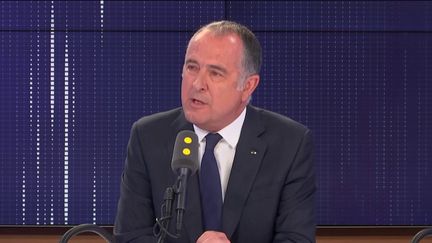 Didier Guillaume, ministre de l'Agriculture et de l'Alimentation, invité du "8h30 politique", lundi 19 août 2019.&nbsp; (FRANCEINFO / RADIOFRANCE)