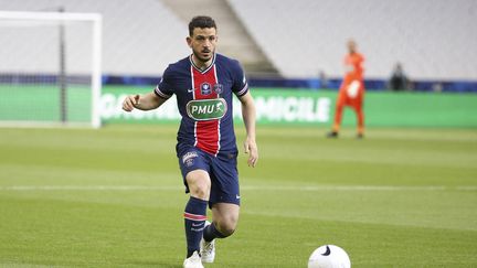 Alessandro Florenzi&nbsp;lors de la finale de la Coupe de France contre Monaco, le 19 mai 2021. (JEAN CATUFFE / DPPI via AFP)