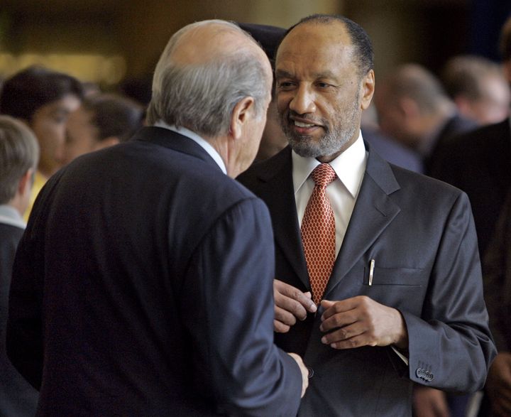 Mohamed bin Hammam, pr&eacute;sident de la Conf&eacute;d&eacute;ration asiatique de football, le 8 mai 2009 &agrave; Kuala Lumpur. (KAMARUL AKHIR / AFP)