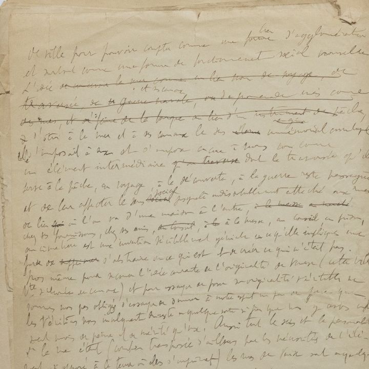 Manuscrit des "75 Feuillets" inédits de Proust&nbsp; (FRANCESCA MANTOVANI @BNF-Editions Gallimard 2021)