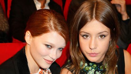 Lea seydoux et Adele Markopoulos, récompensées aux Prix Lumière 2014 de la presse étrangère, à Paris, pour "La Vie d'Adèle" d'Abdellatif Kechiche
 (TIBOUL PEEX/MAXPPP)