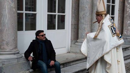 François Ozon et François Marthouret sur le tournage de "Grâce à Dieu" de François Ozon
 (Mars Films)