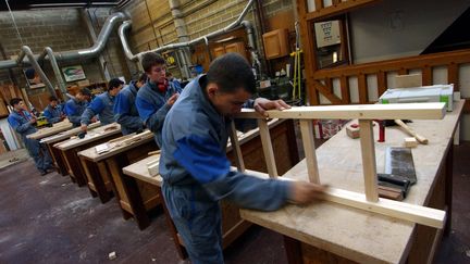 Centre d'apprentissage des métiers du bâtiment de Caen (Calvados). (MYCHELE DANIAU / AFP)