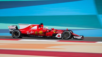 Le pilote allemand Sebastian Vettel (Ferrari) a déjà remporté à deux reprises le Grand Prix de Bahreïn en 2012 et 2013. (ANTONIN VINCENT / DPPI MEDIA)