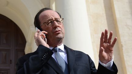 François Hollande, président de la République au sommet européen, à La Valette, sur l'île de Malte, le 3 février 2017. (ALEXEY VITVITSKY / SPUTNIK)