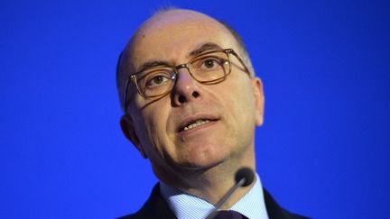 Le ministre de l'Int&eacute;rieur, Bernard Cazeneuve, au Mans (Sarthe), le 22 f&eacute;vrier 2016. (JEAN-FRANCOIS MONIER / AFP)