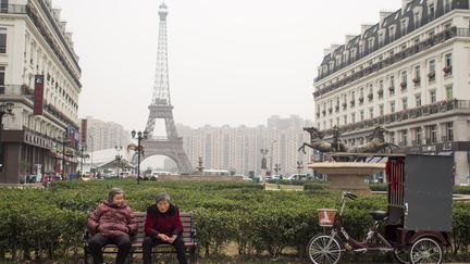 Tienduchang. 107 mètres pour cette Tour Eiffel chinoise au sud de Shanghai. (Noé Pignède)