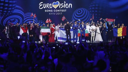 Le concours Eurovision 2017 à Kiev (Ukraine). Ici, les demi-finales, le 11 mai 2017. (MICHAEL CAMPANELLA / GETTY IMAGES EUROPE)