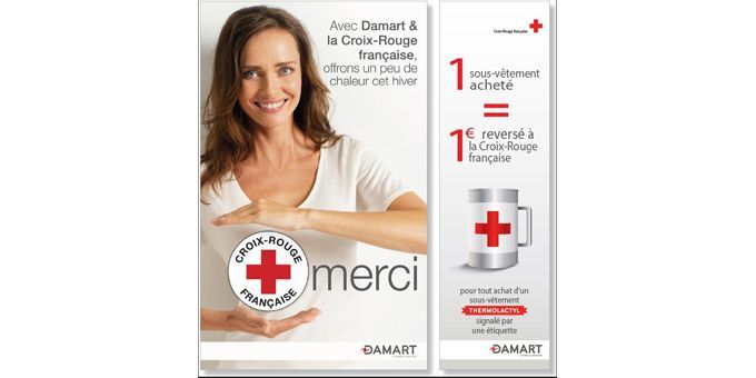 Damart s&#039;engage pour la Croix-Rouge
 (DR)