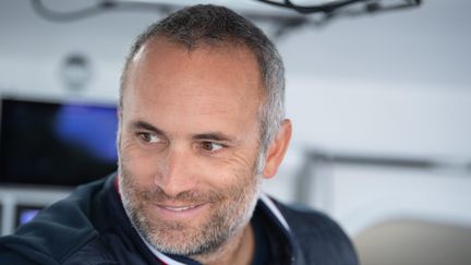 Le skipper Fabrice Amedeo participe à la 15ème&nbsp;Transat Jacques Vabre 2021. (DAVID ADEMAS / MAXPPP)