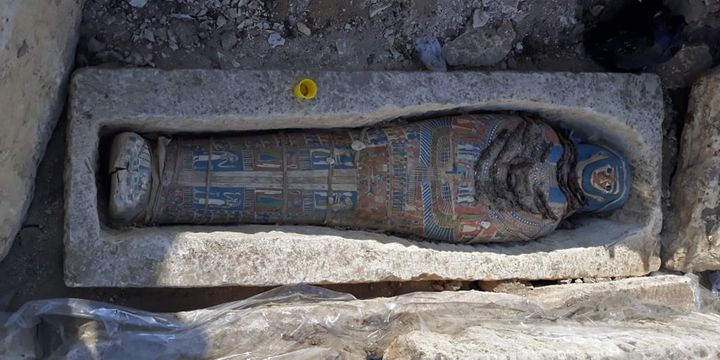 Sarcophage découvert à Dahchour en Egypte
 (AFP / Egyptian Ministry of Antiquities)