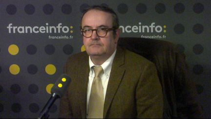 Thierry Guicherd, porte-parole de l'association Taxis de France, invité de franceinfo le 13 décembre. (FRANCEINFO / RADIOFRANCE)