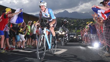 Le Français Romain Bardet durant la 18e étape du Tour de france entre Sallanches et Megève, le 21 juillet 2016.&nbsp; (DE WAELE TIM / TDWSPORT SARL / AFP)