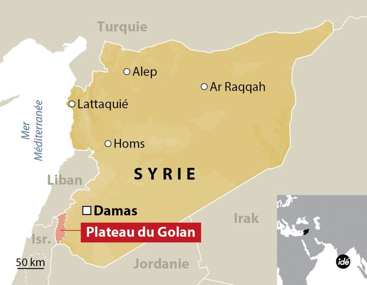 &nbsp; (Le plateau du Golan, entre Israël et la Syrie © MAXPPP)