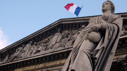 Le Palais-Bourbon, o&ugrave; si&egrave;ge l'Assembl&eacute;e nationale, &agrave; Paris. (JOEL SAGET / AFP)