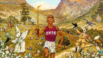 Couverture du roman graphique "Jesse Owens : des miles et des miles" de Gradimir Smudja. (Editions Futuropolis)