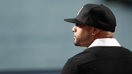 Le rappeur Booba sur le plateau du "Grand Journal" de Canal +, le 14 mai 2011 à Cannes (Alpes-Maritimes). (GUILLAUME BAPTISTE / AFP)