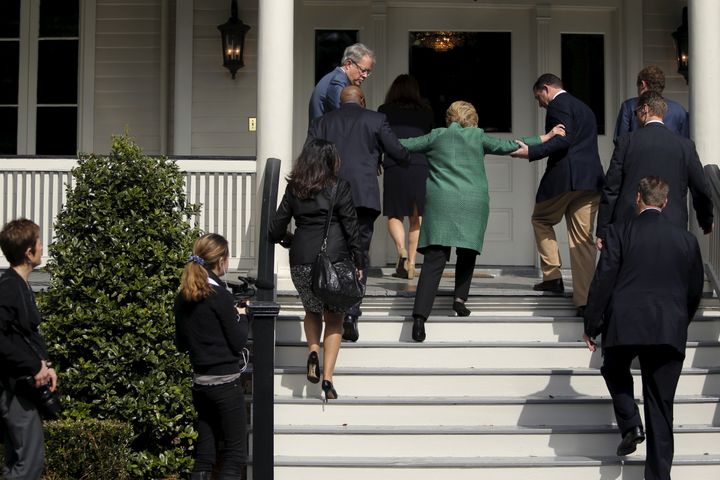 Hillary Clinton, en campagne à Charleston (Caroline du Sud, Etats-Unis), le 24 février 2016. (JONATHAN ERNST / REUTERS)