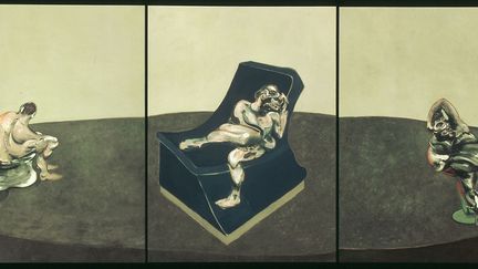 Le Musée Fabre de Montpellier confronte Francis Bacon (1909-1992) et Bruce Nauman (né en 1941), deux figures de l'art du XXe siècle, de deux générations différentes et qui développent donc leurs œuvres respectives dans des contextes artistiques différents. Le peintre anglais et l'Américain, spécialiste de la vidéo, de la sculpture et de l'installation, se rejoignent pourtant dans l'appréhension de l'art comme une expérience, dans la fascination pour le corps, ses possibles déformations et transformations et son inscription dans l'espace. Du 1er juillet au 5 novembre 2017. Ici, Francis Bacon, "Three Figures ina a Room", 1964, Paris, Collection Centre Pompidou – Musée national d'art moderne – Centre de création industrielle. Service presse / Musée Fabre. Photo Centre Pompidou MNAM-CCI, dist. RMN-Grand Palais / Philippe Migeat
 (The Estate of Francis Bacon / All rights reserved / Adagp, Paris and DACS, London 2017)