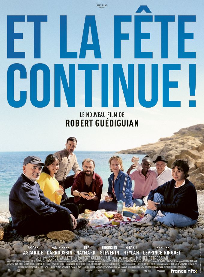 Affiche du film "Et la fête continue !" de Robert Guédiguian, sortie le 15 novembre 2023. (DIAPHANA DISTRIBUTION)