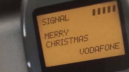 Le texto "Merry Christmas" avait été envoyé le 3 décembre 1992. (AGUTTES.COM)