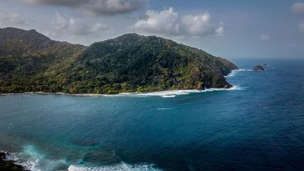 Un vue aérienne&nbsp;de Capurgana, en Colombie, le 19 mars 2022. (JUANCHO TORRES / ANADOLU AGENCY / AFP)