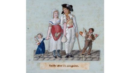 Jean-Baptiste Lesueur, Famille allant à la guinguette, 1790-1800
 (Musee Carnavalet / Roger Viollet)