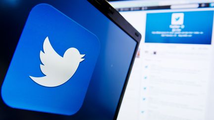 Twitter f&ecirc;te ses 8 ans, le 20 mars 2014. (LEON NEAL / AFP)