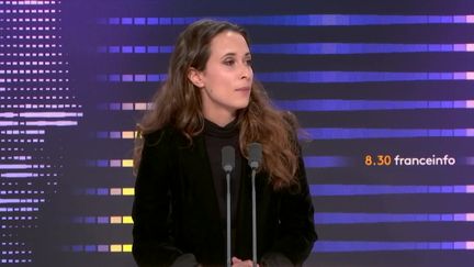 La députée LFI, Clémence Guetté, sur franceinfo le 1er décembre 2023. (FRANCEINFO / RADIO FRANCE)