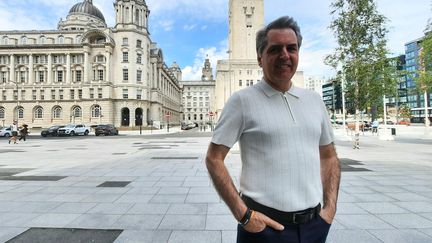 Steve Rotheram, le maire de l'agglomération de Liverpool, le 2 juin 2022. (AGATHE MAHUET / RADIO FRANCE)