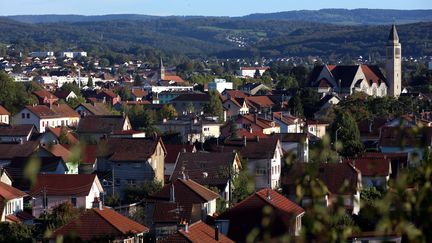 Une vue sur la ville d'Audincourt&nbsp;(Doubs) le 11 octobre 2019. (MAXPPP)