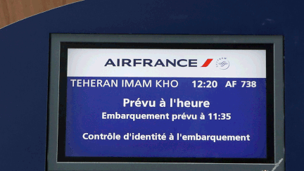 &nbsp; (Premier vol Air France Paris-Téhéran depuis 2008 © SIPA/Francois Mori)