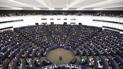 Les députés européens lors de la session inaugurale du Parlement à Strasbourg, le 2 juillet 2019. (FREDERICK FLORIN / AFP)