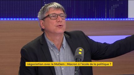 Eric Coquerel, coordinateur du Parti de gauche et porte-parole de Jean-Luc Mélenchon, le 13 mai 2017. (FRANCEINFO)