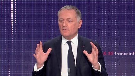 Philippe Juvin, conseiller santé de Valérie Pécresse pour la présidentielle, était dimanche 30 janvier l'invité du 8h30 franceinfo.&nbsp; (FRANCEINFO)