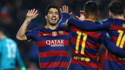 Luis Suarez, Neymar et Lionel Messi, le trio d'attaque du FC Barcelone