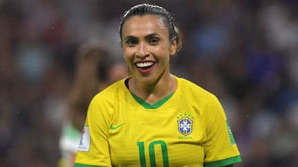 La Brésilienne Marta lors de la Coupe du monde organisée en France, le 23 juin 2019. (LOIC VENANCE / AFP)