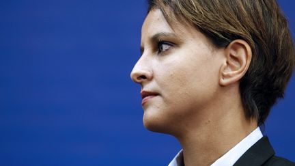 La ministre de l'Education, Najat Vallaud-Belkacem, &agrave; Paris, le 27 ao&ucirc;t 2014. (THOMAS SAMSON / AFP)