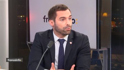 Julien Odoul, député Rassemblement National, de la troisième circonscription de l'Yonne, était l'invité de franceinfo, le 17 janvier 2022.&nbsp; (FRANCEINFO / RADIOFRANCE)