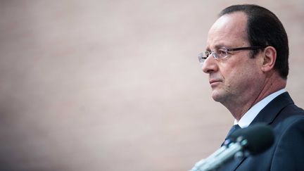 Le pr&eacute;sident de la R&eacute;publique, Fran&ccedil;ois Hollande, le 17 mars 2013 &agrave; Toulouse. (LANCELOT FREDERIC / SIPA)