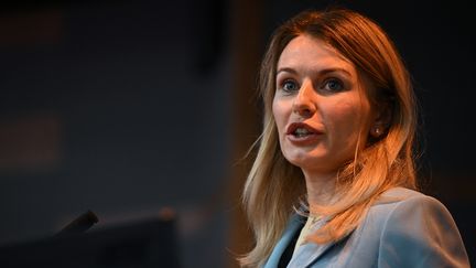 La députée ukrainienne Lesia Vasylenko, le 2 octobre 2022. (PAUL ELLIS / AFP)