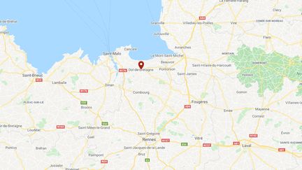 Dol-de-Bretagne, en Ile-et-Vilaine.&nbsp; (GOOGLE MAPS / FRANCEINFO)