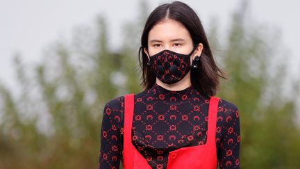 Défilé Marine Serre printemps-été 2020 lors de la Paris fashion Week printemps-été 2019, le 24 septembre 2019 (THOMAS SAMSON / AFP)