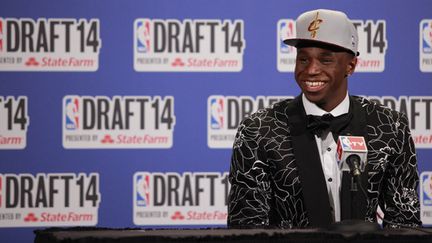 Andrew Wiggins, premier choix de Cleveland pour la Draft 2014 (JEYHOUN ALLEBAUGH / NBAE / GETTY IMAGES)